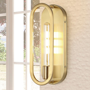 Emilia 4.75" Modern Bohemian Iron LED Sconce - JONATHAN Y